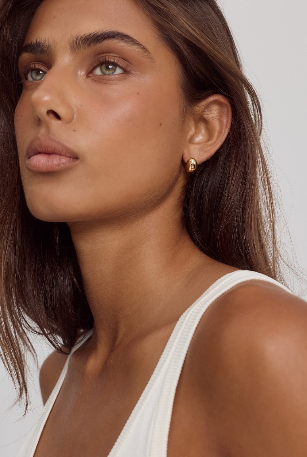 Bean Earrings | 14k Gold