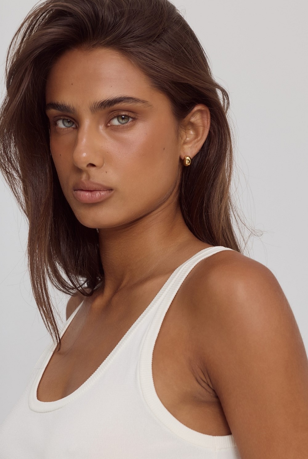 Bean Earrings | 14k Gold