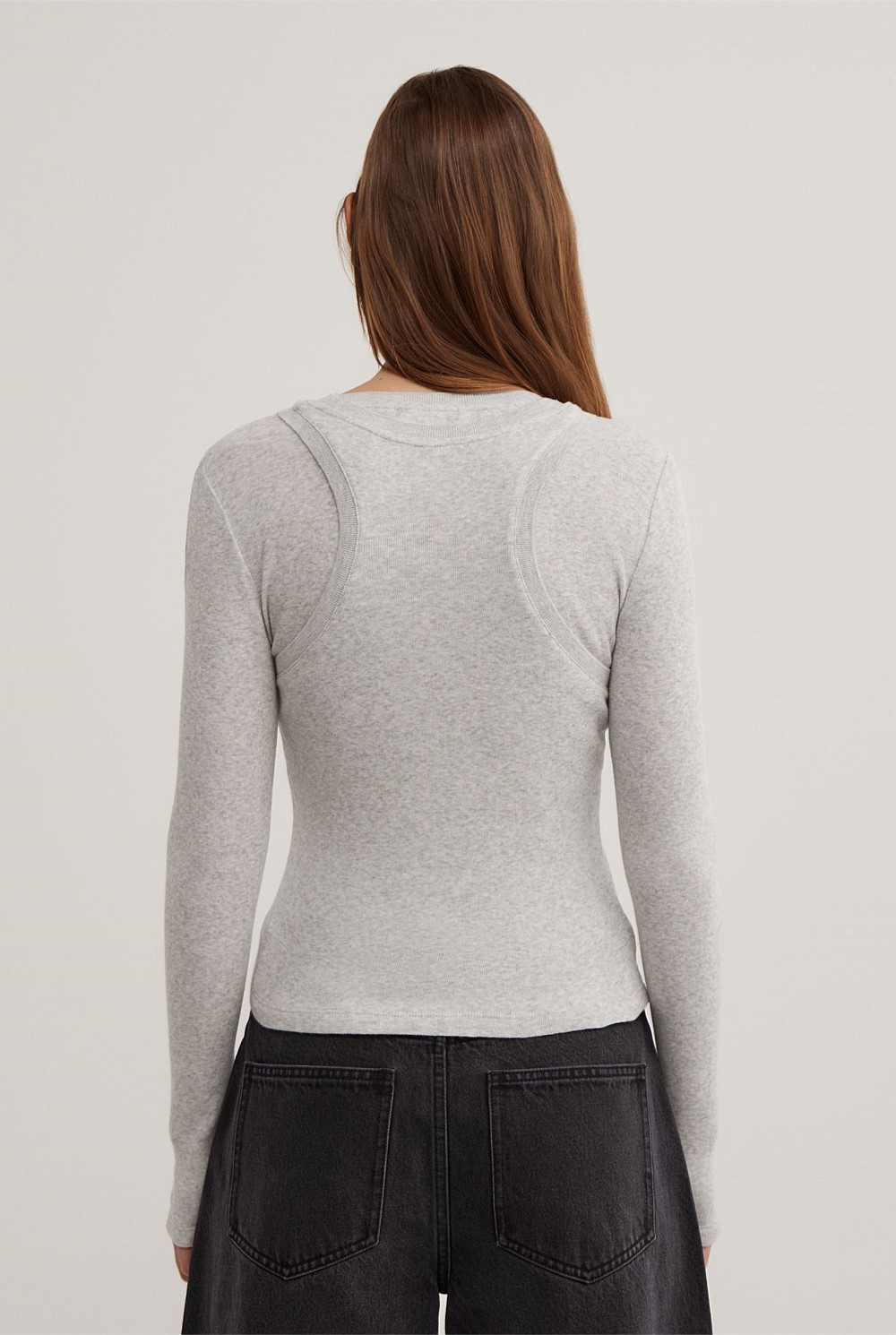 Long Sleeve Overlay Top