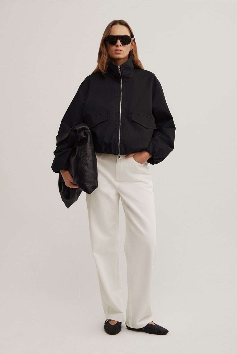Funnel Bomber Jacket