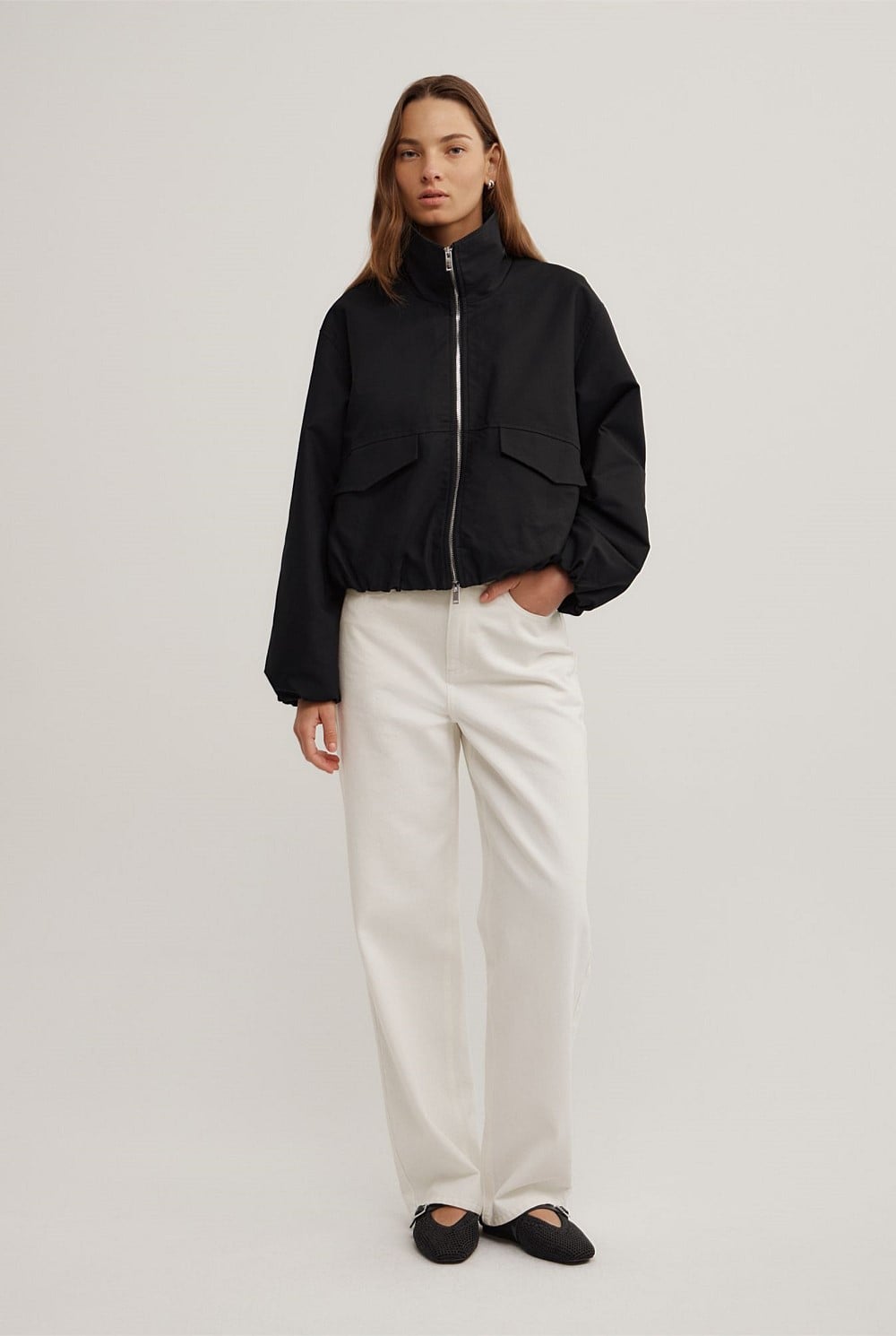 Funnel Bomber Jacket