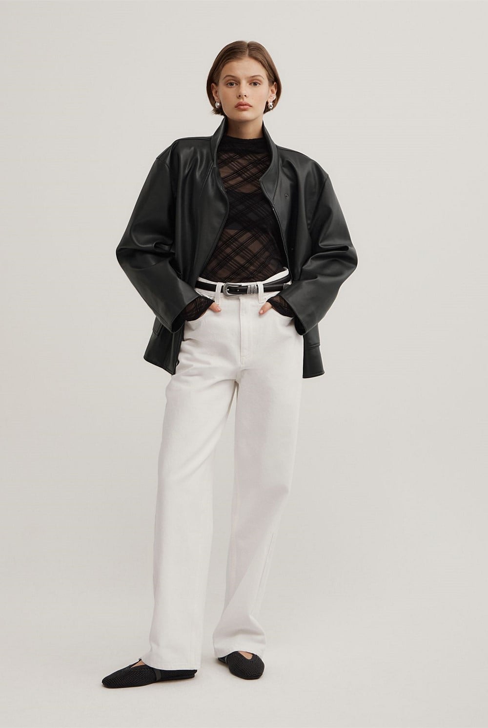 Flocked Mesh Top