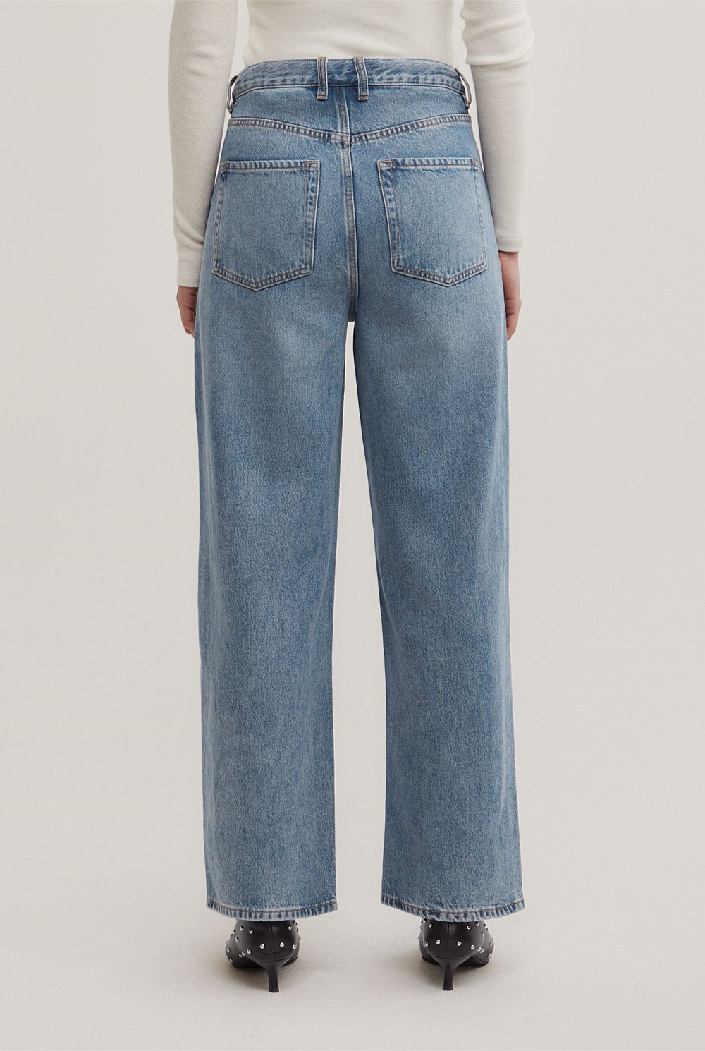 Drawcord Denim Jeans