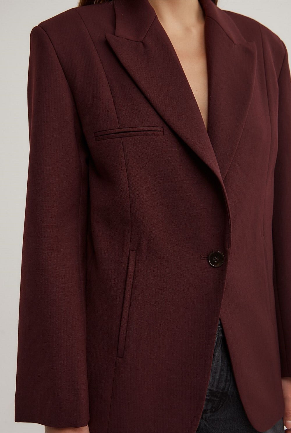 Piped Pocket Blazer