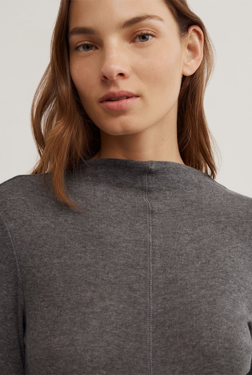 High Neck Long Sleeve Top
