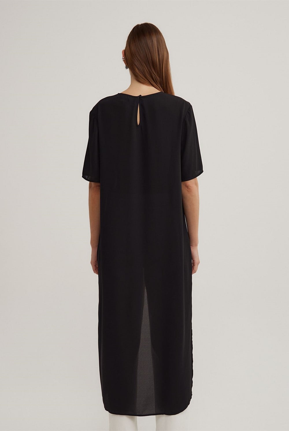 High Low Woven Top
