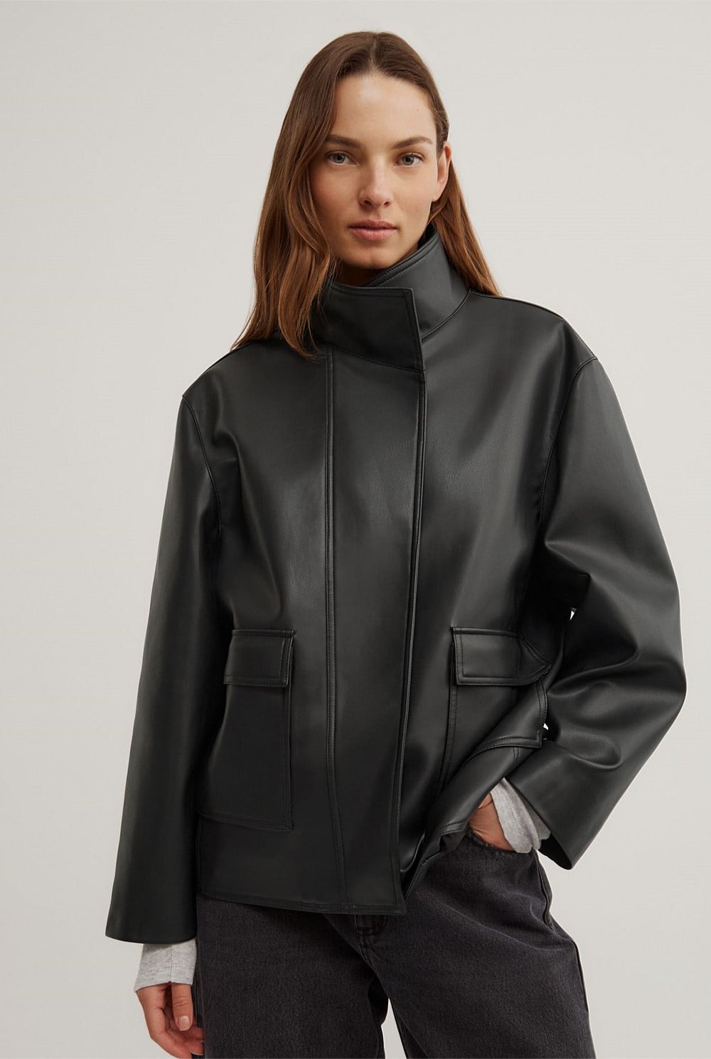 Boxy Biker Jacket