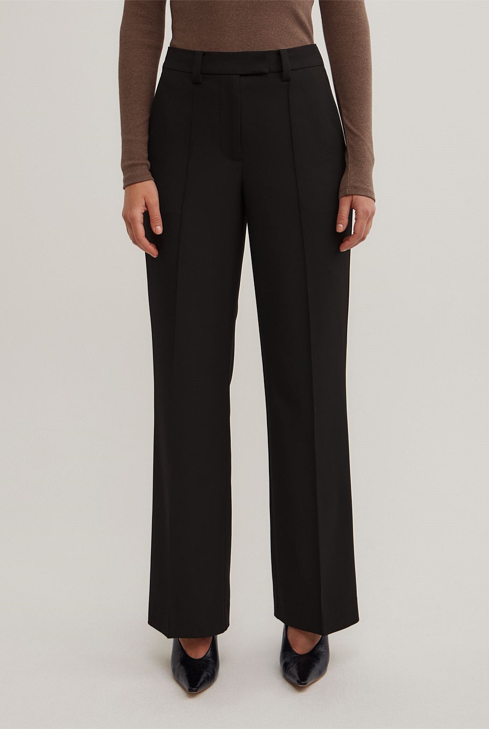 Tailored Straight Leg Pants