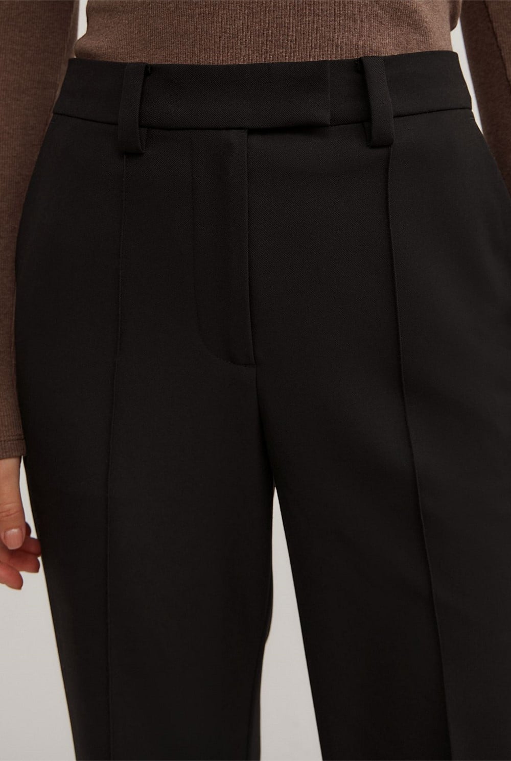 Tailored Straight Leg Pants