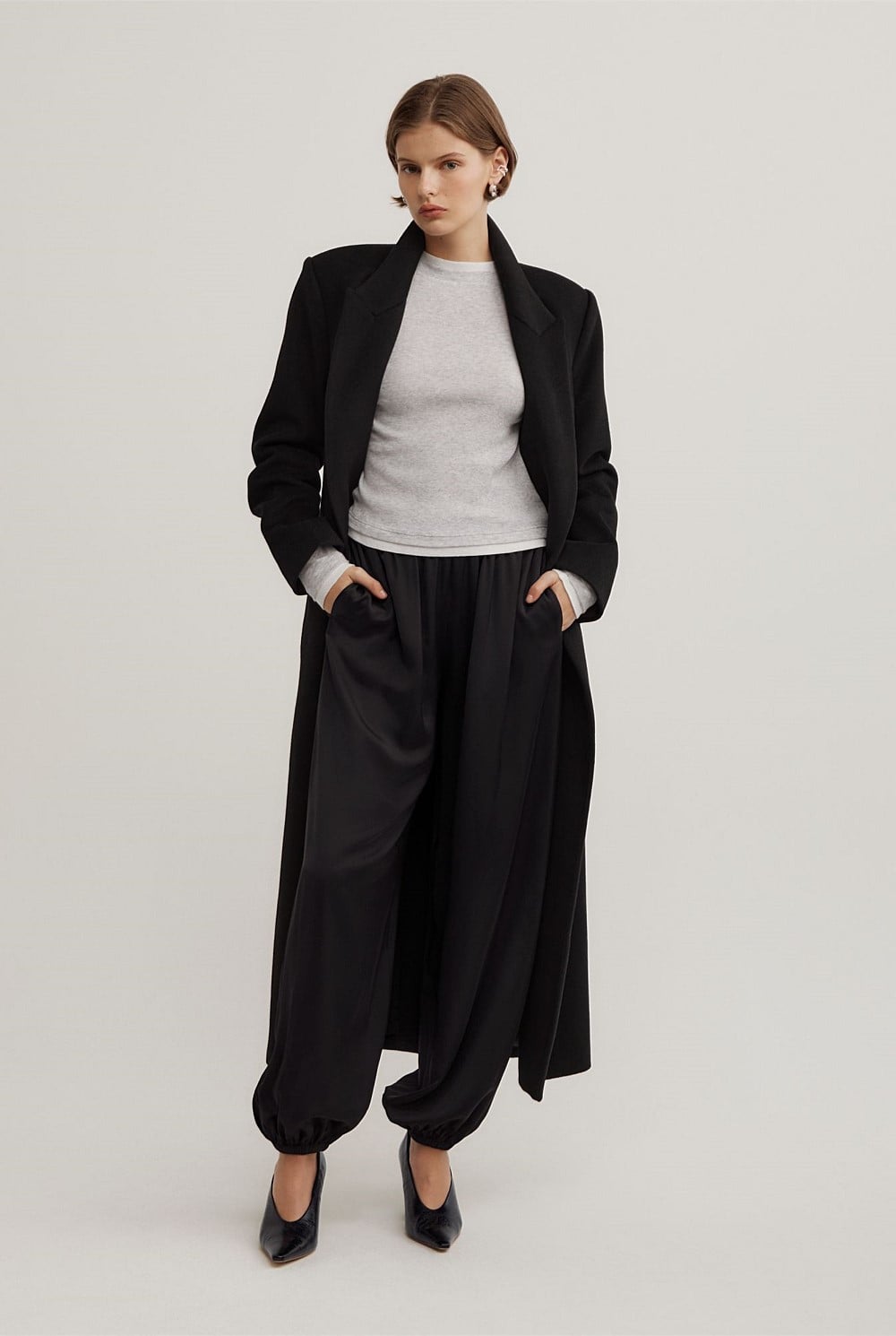 Contrast Trim Long Sleeve Top