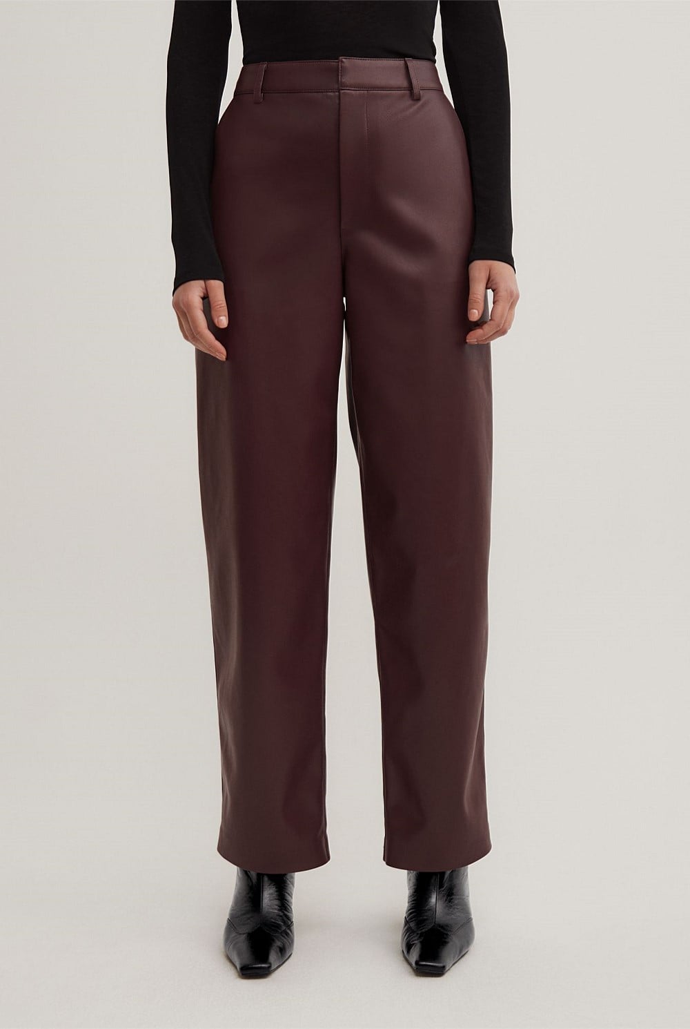 Pu Barrel Trousers