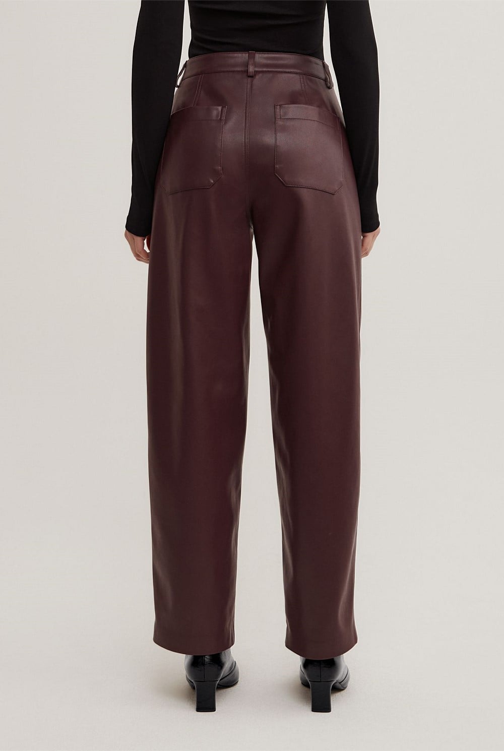 Pu Barrel Trousers