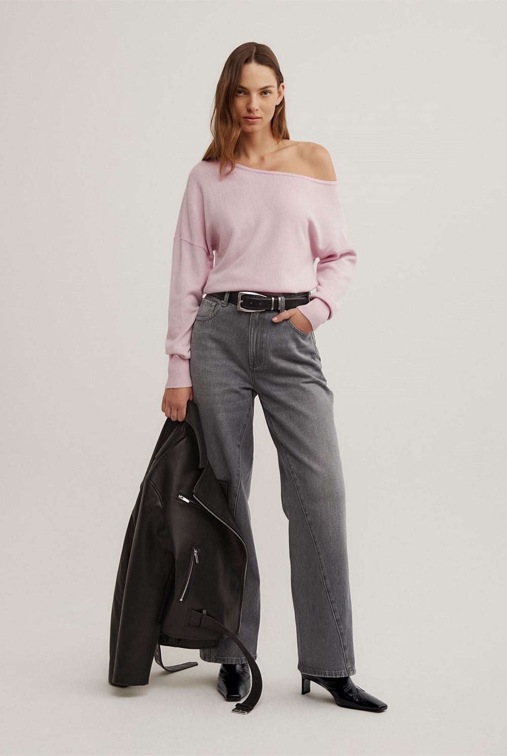 One Shoulder Knit