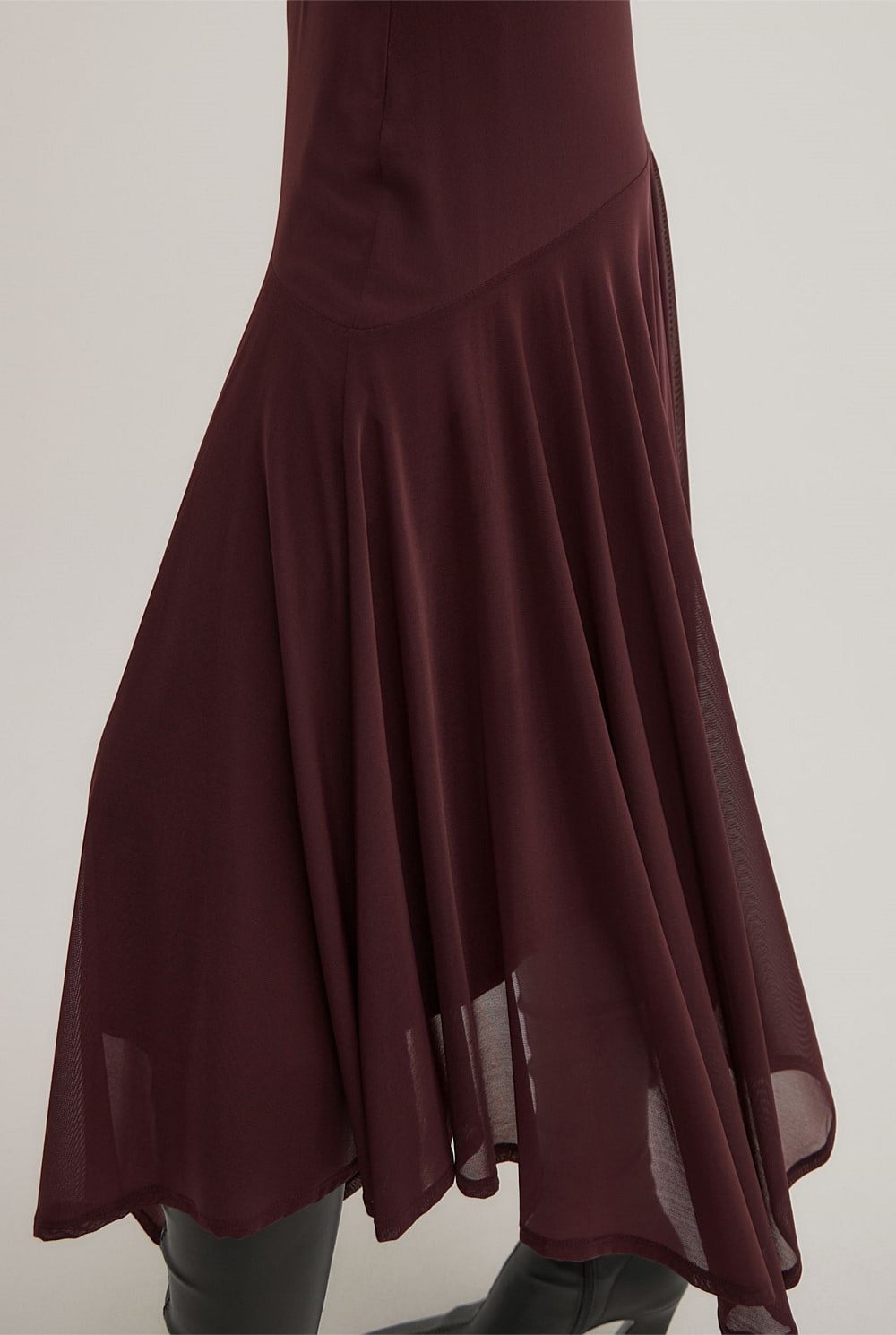 Asymmetric Drape Skirt