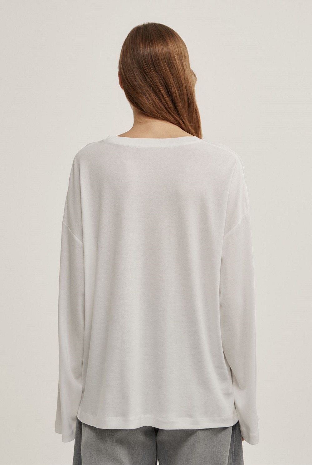 Crew Neck Long-Sleeve T-Shirt