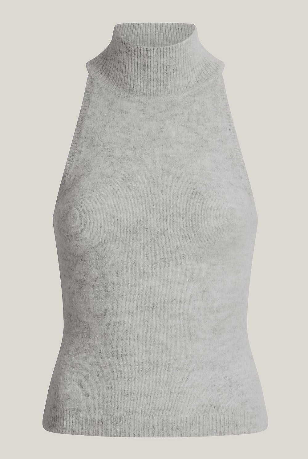 Fluffy High Neck Tank