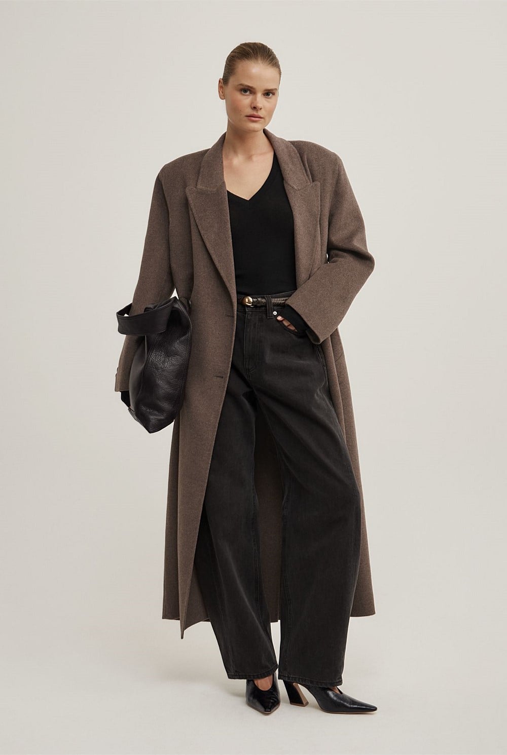 Fine V-Neck Long-Sleeve Top
