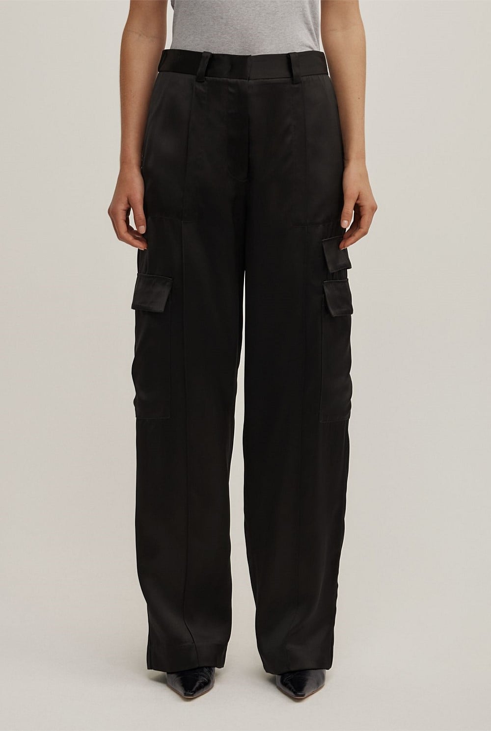 Satin Cargo Pant