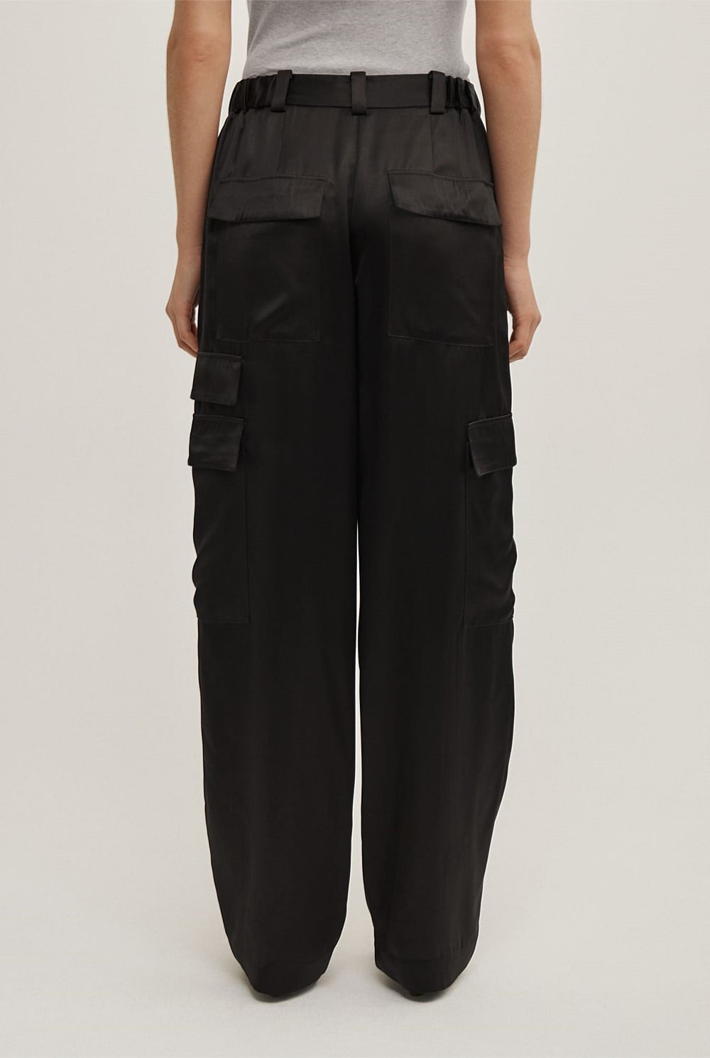 Satin Cargo Pant