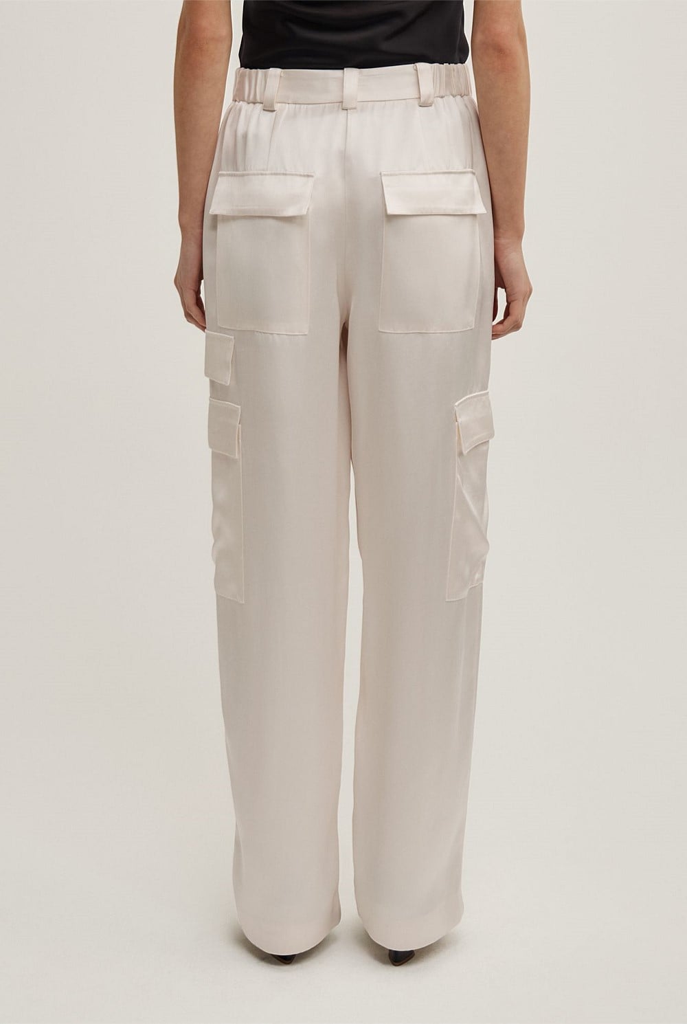 Satin Cargo Pant