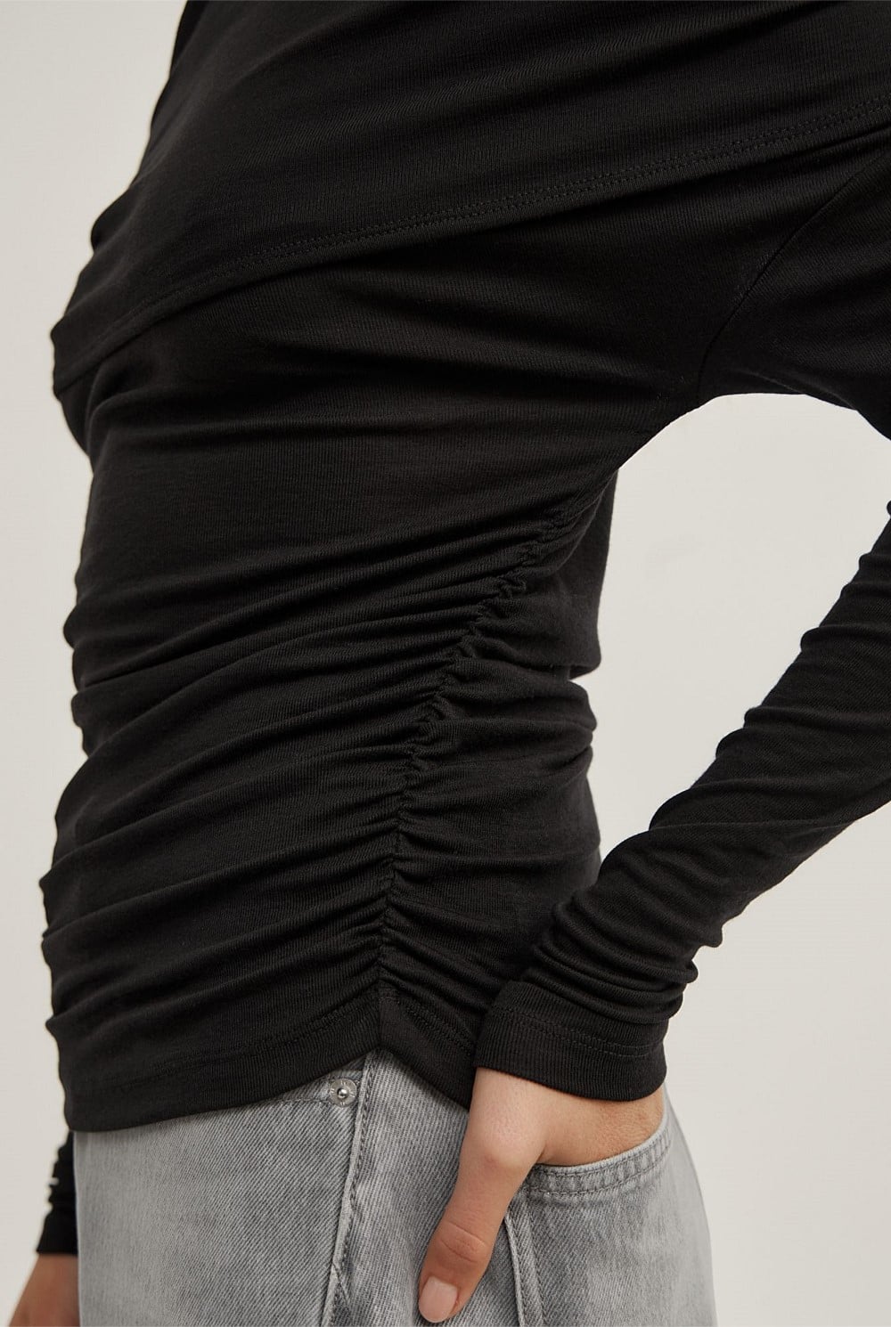Off Shoulder Long-Sleeve Top