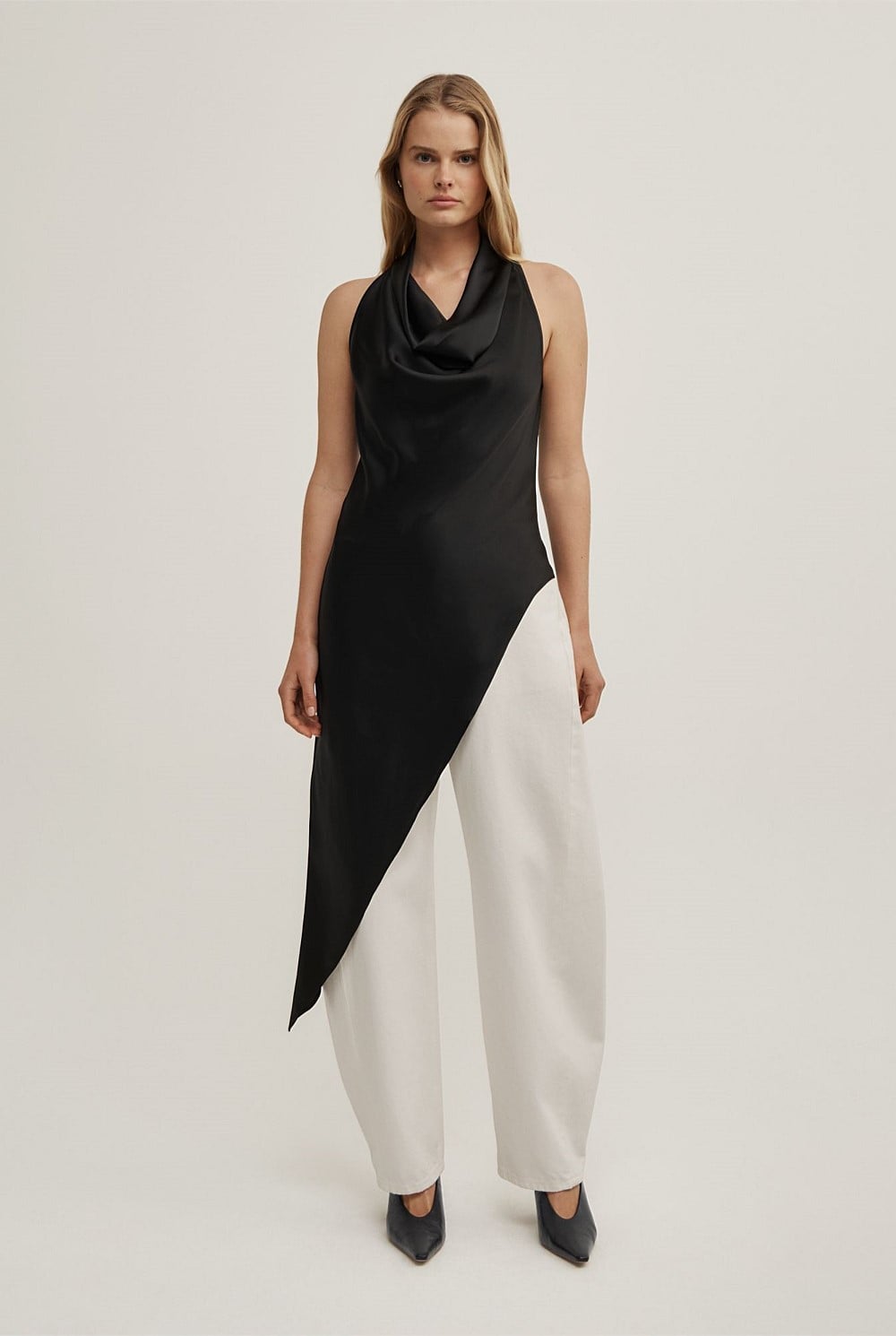 Asymmetric Halter Tunic