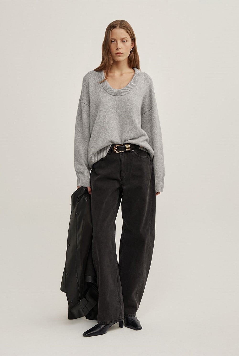 Relaxed Scoop Knit