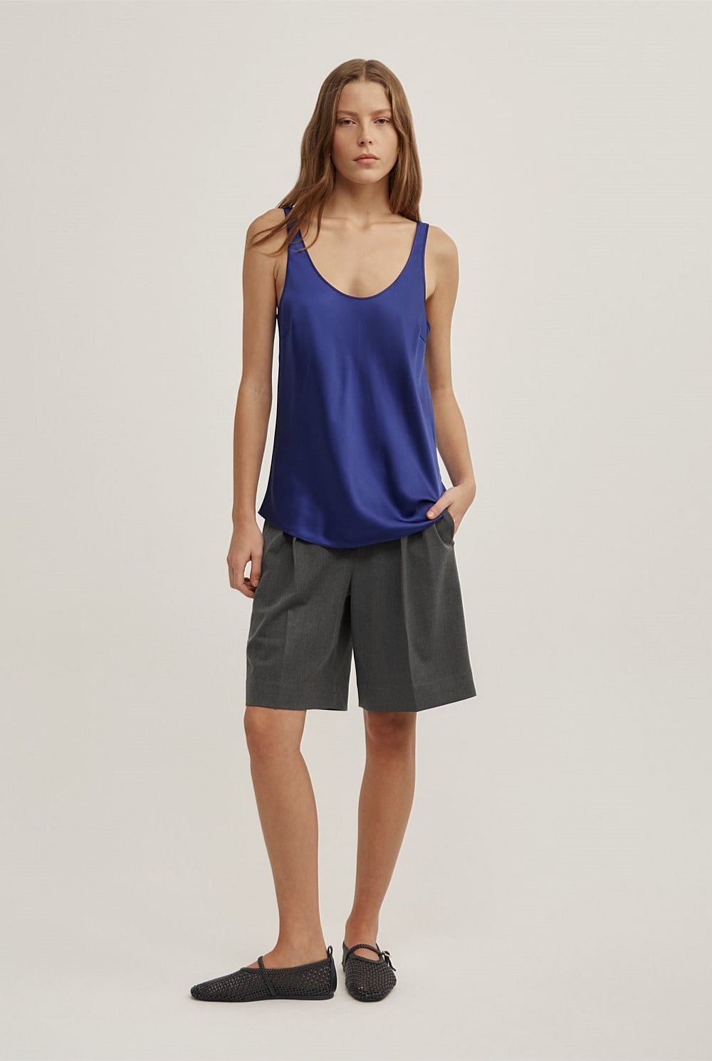 Satin Tank Top
