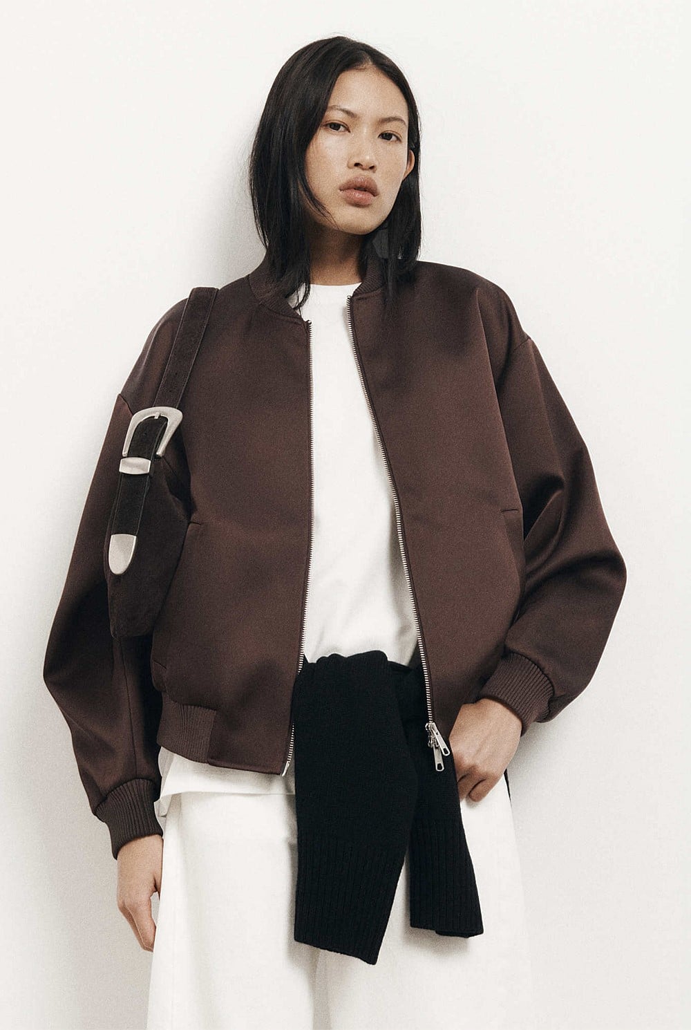 Satin Bomber Jacket