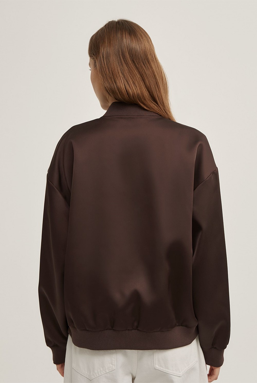 Satin Bomber Jacket
