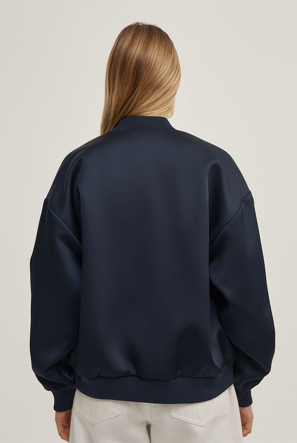 Satin Bomber Jacket