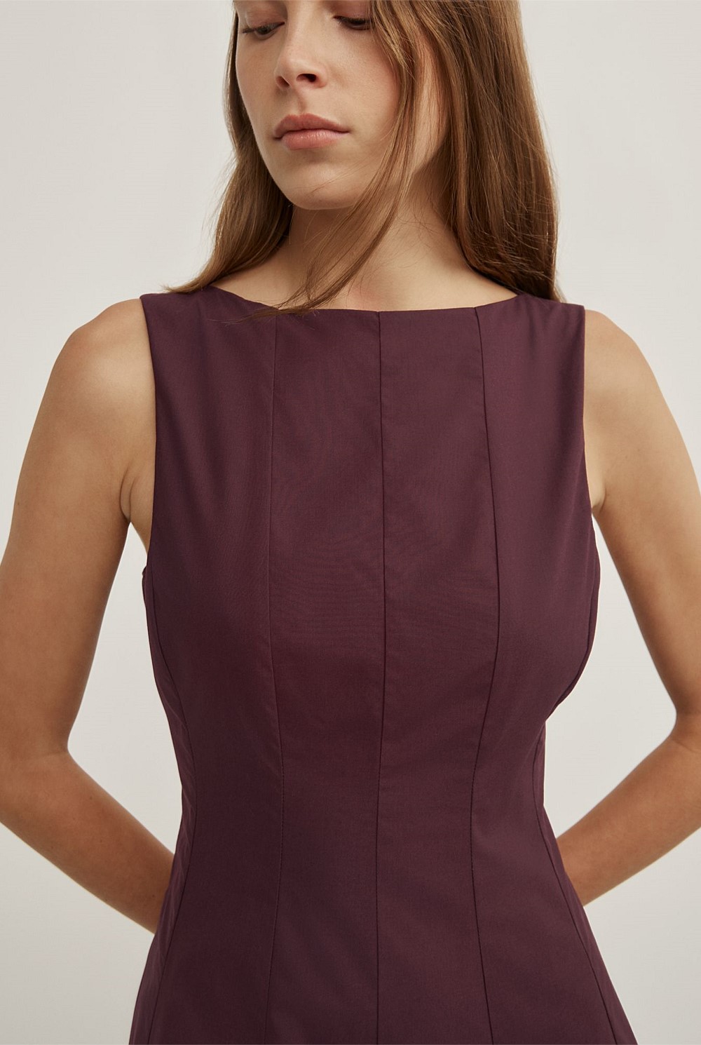 Panelled Midi Dress
