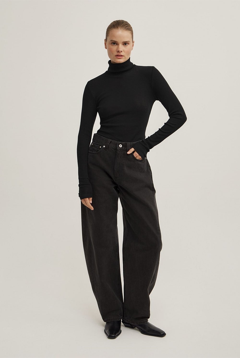 Fine High Neck Top
