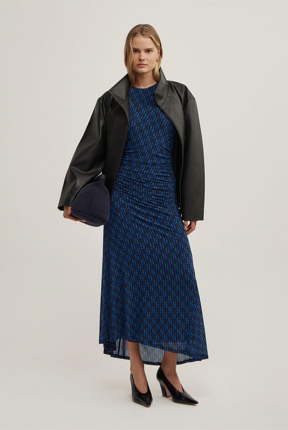 Ruch Crew Neck Mesh Dress