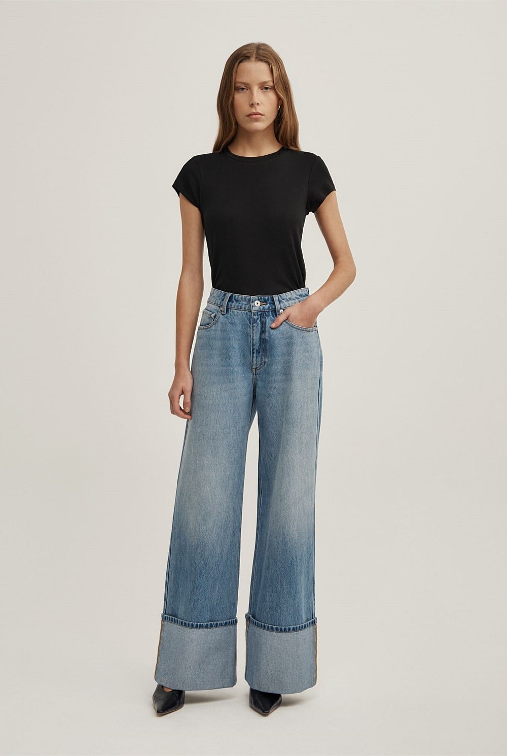 Cuff Detail Jeans