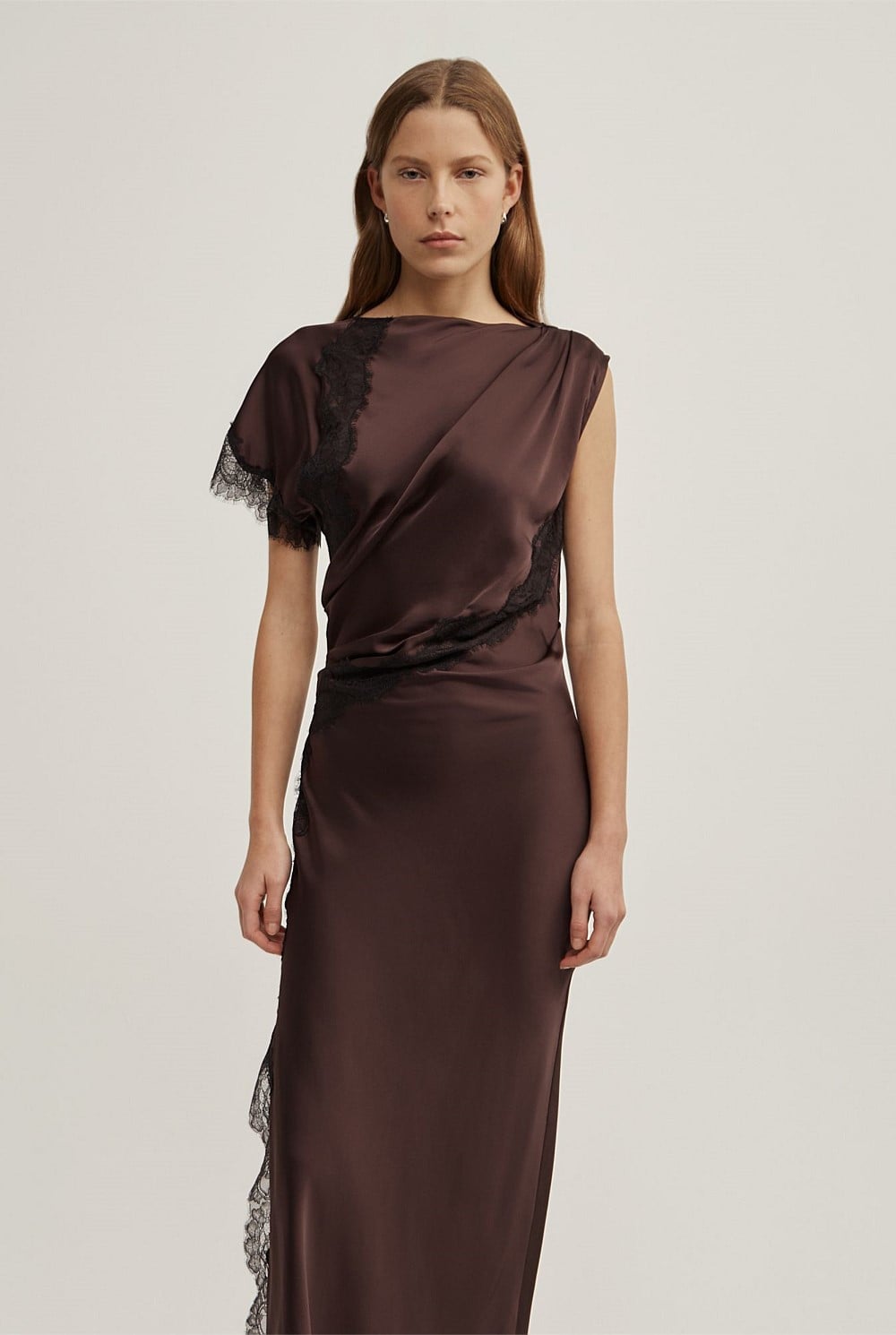 Asymmetric Lace Dress