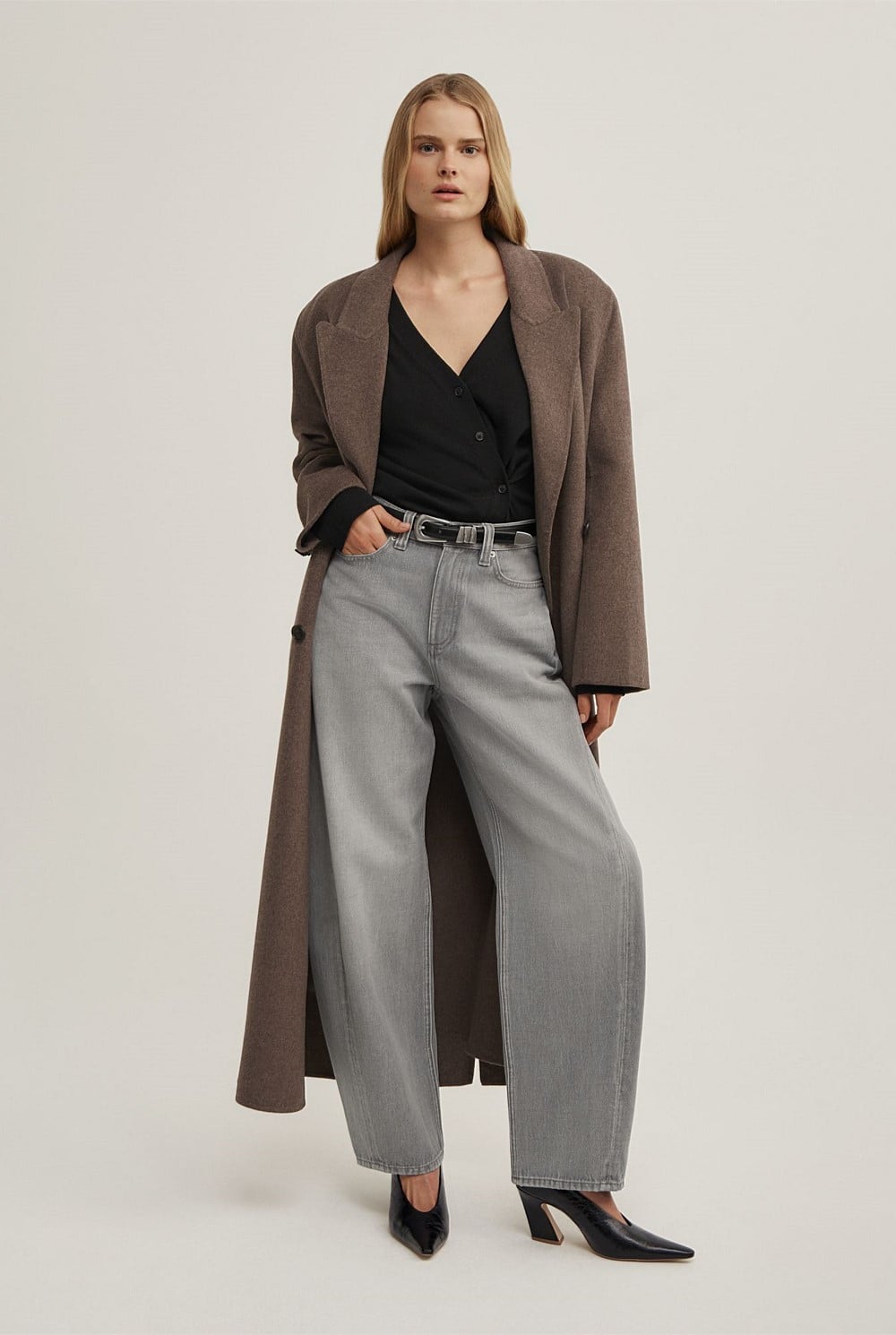 Asymmetric Wrap Knit Cardi