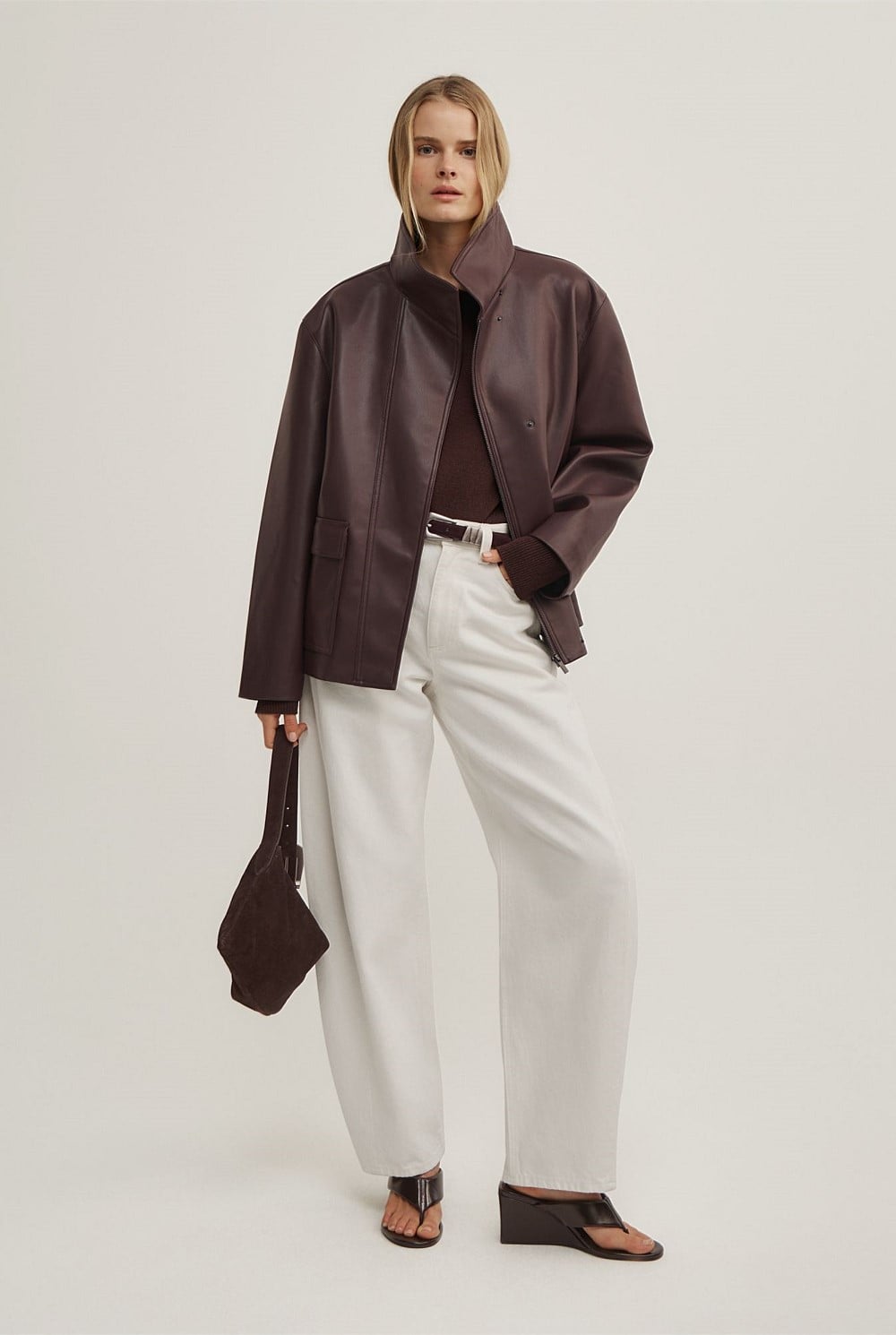 Asymmetric Long-Sleeve Knit