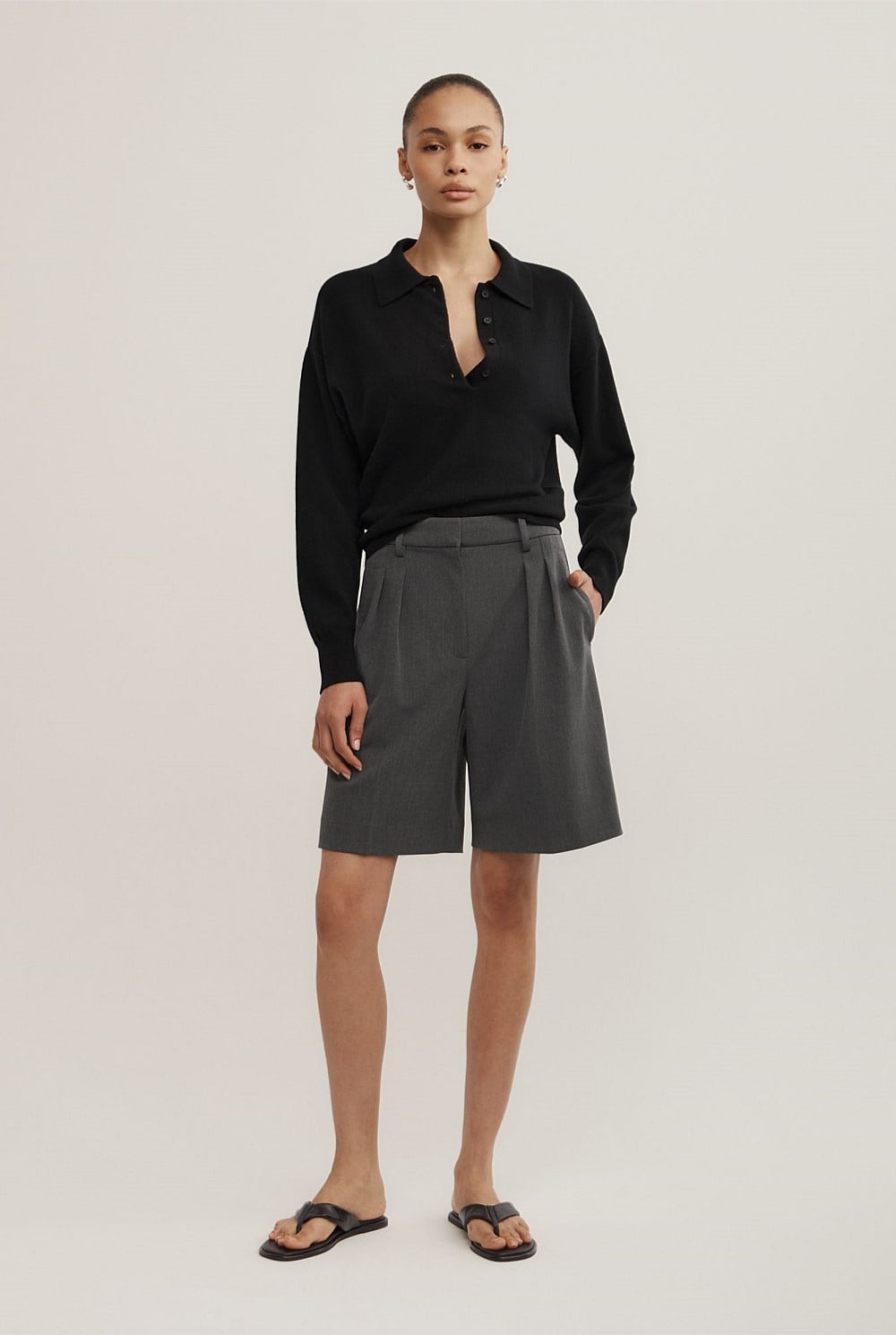 Collared Knit Polo
