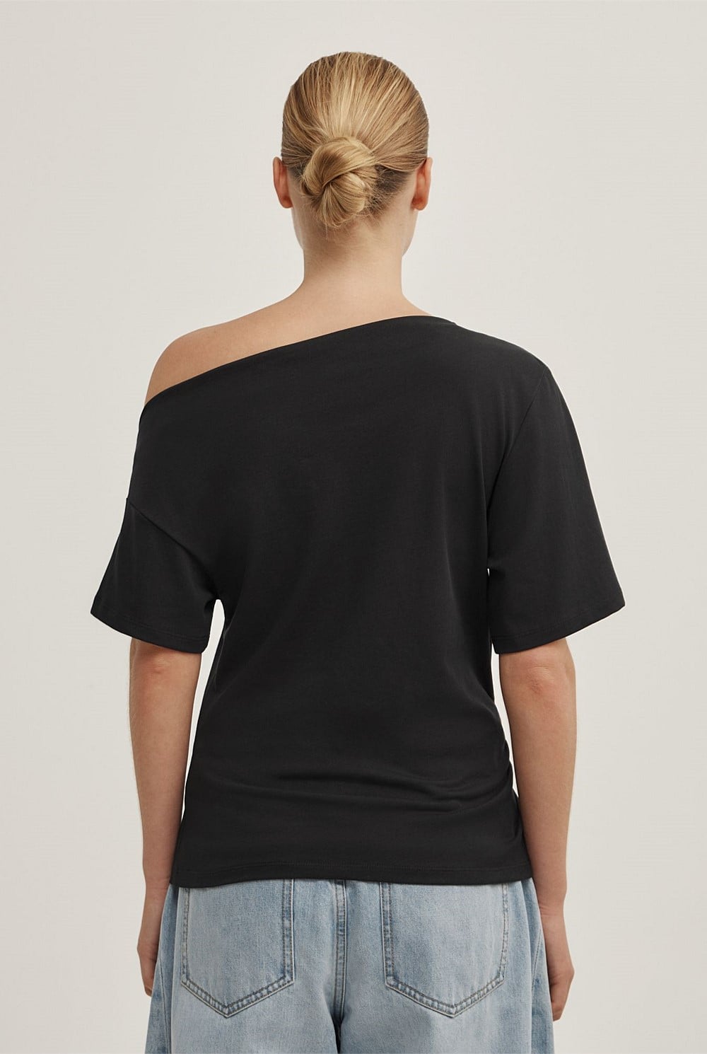 Ruched Asymmetric T-Shirt