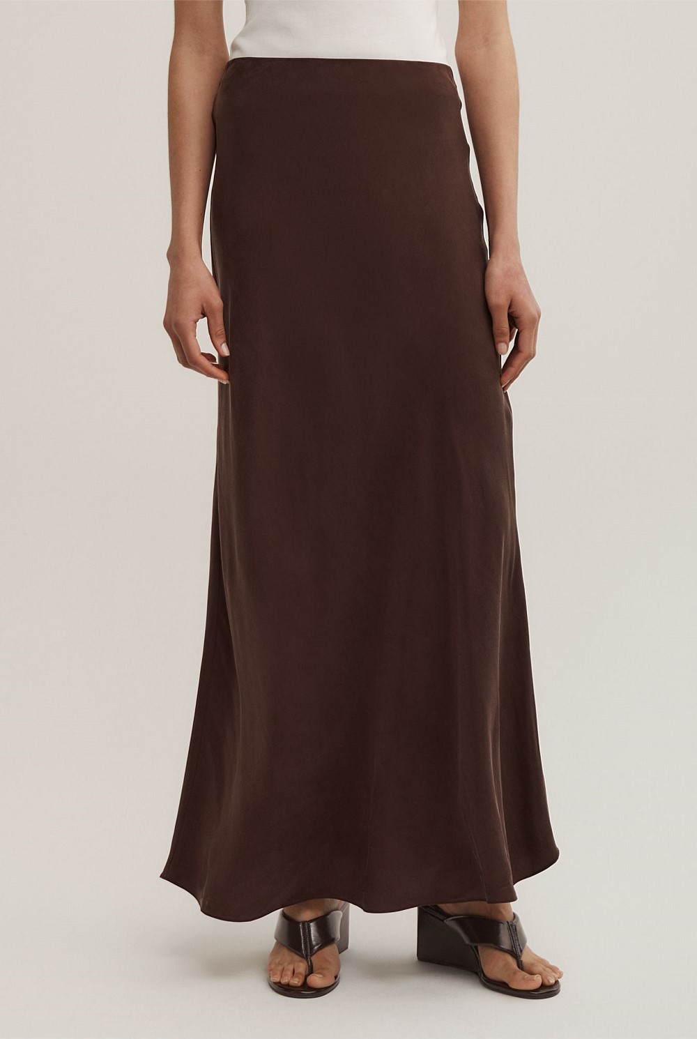 Cupro Slip Skirt