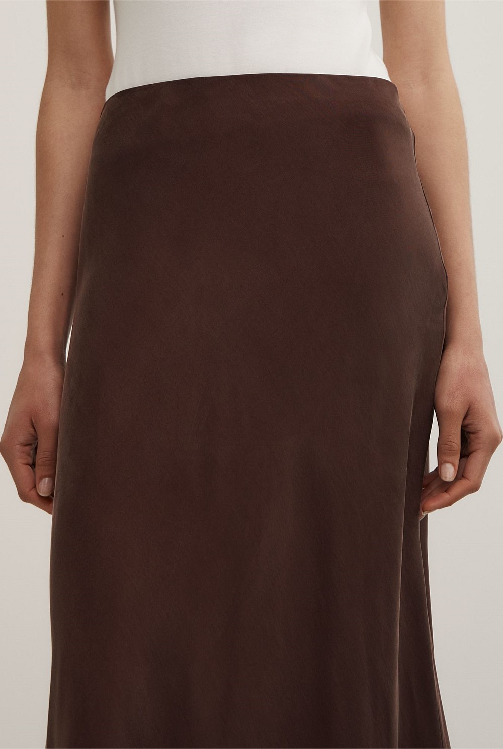 Cupro Slip Skirt