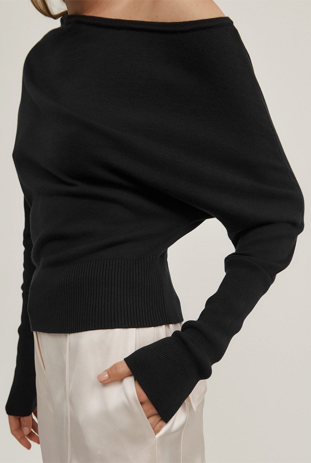 Fine Asymmetric Knit