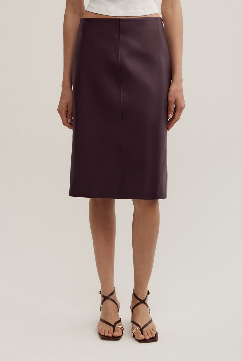 Split Back Midi Skirt