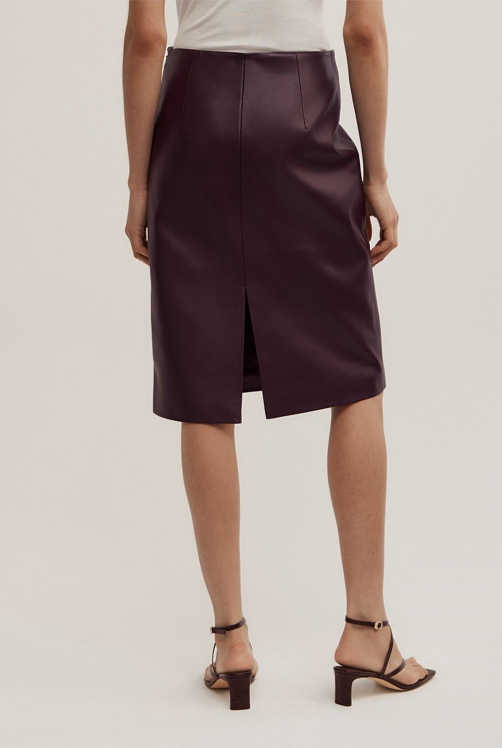 Split Back Midi Skirt