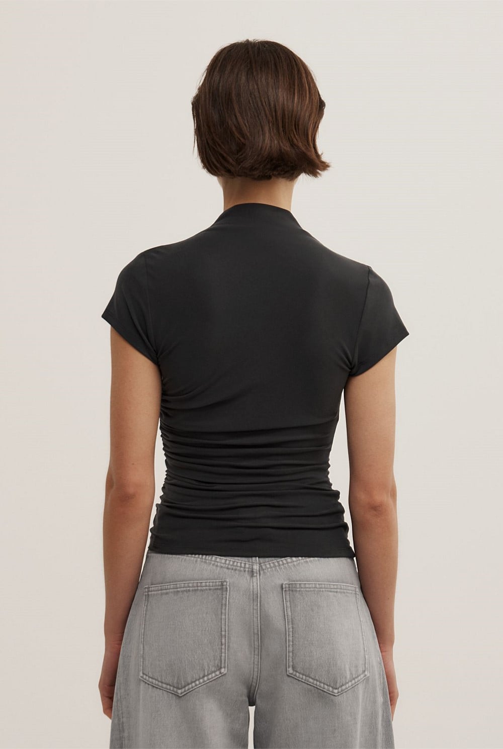 Wrap Cap Sleeve T-Shirt