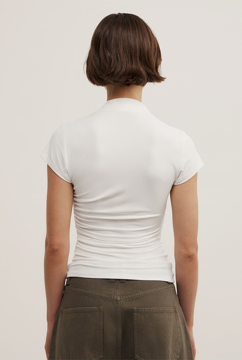 Wrap Cap Sleeve T-Shirt