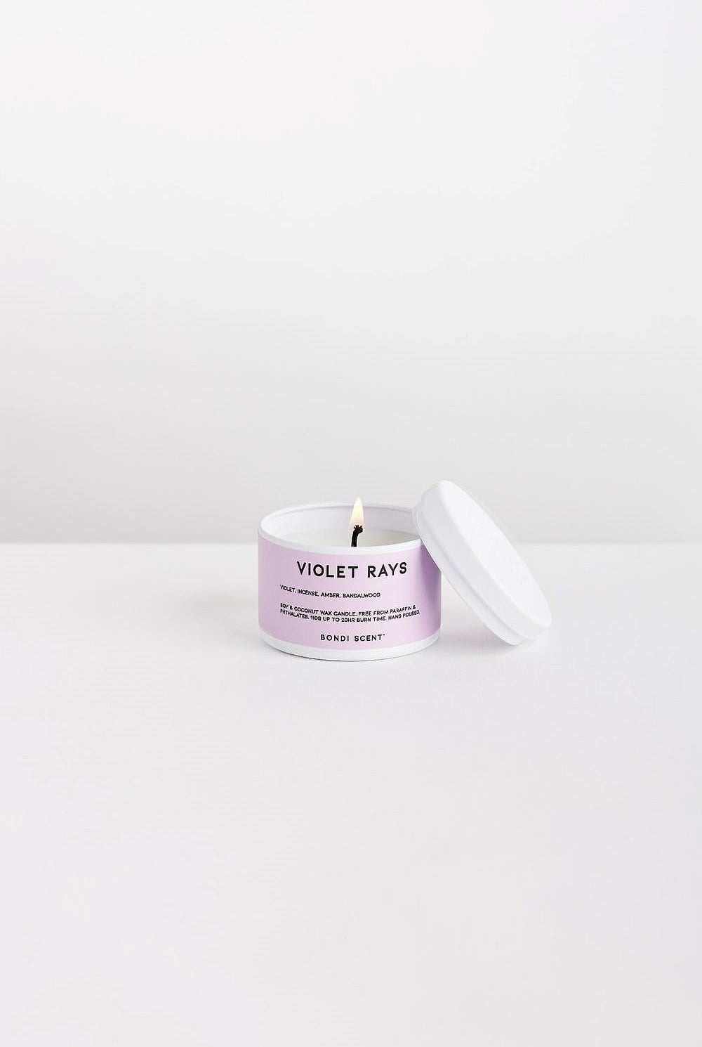 Violet Rays Candle + Travel Tin Bundle