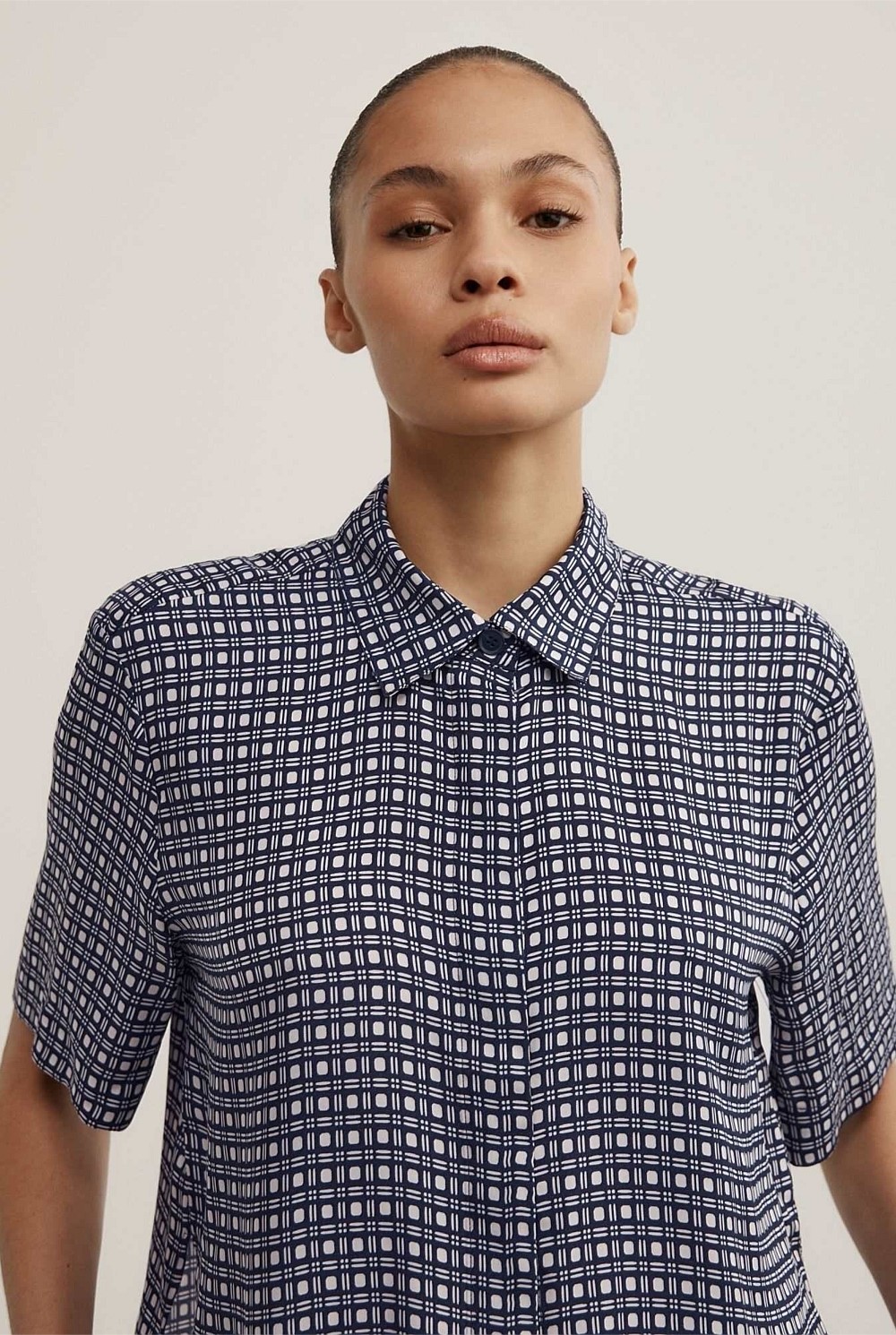 Scarf Print Shirt