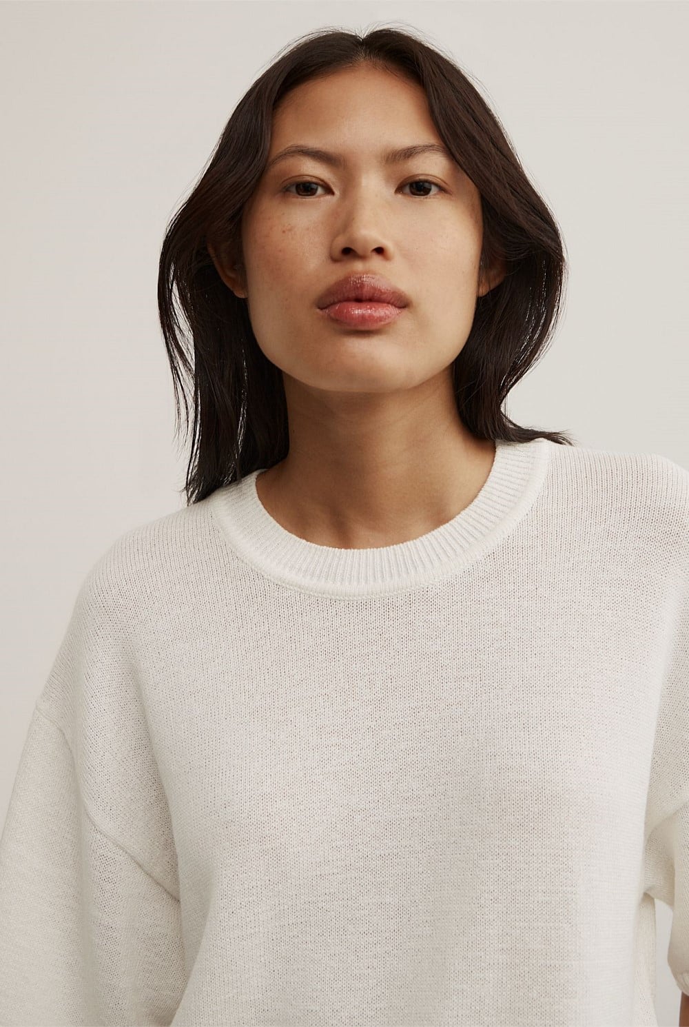 Relaxed Knit T-Shirt